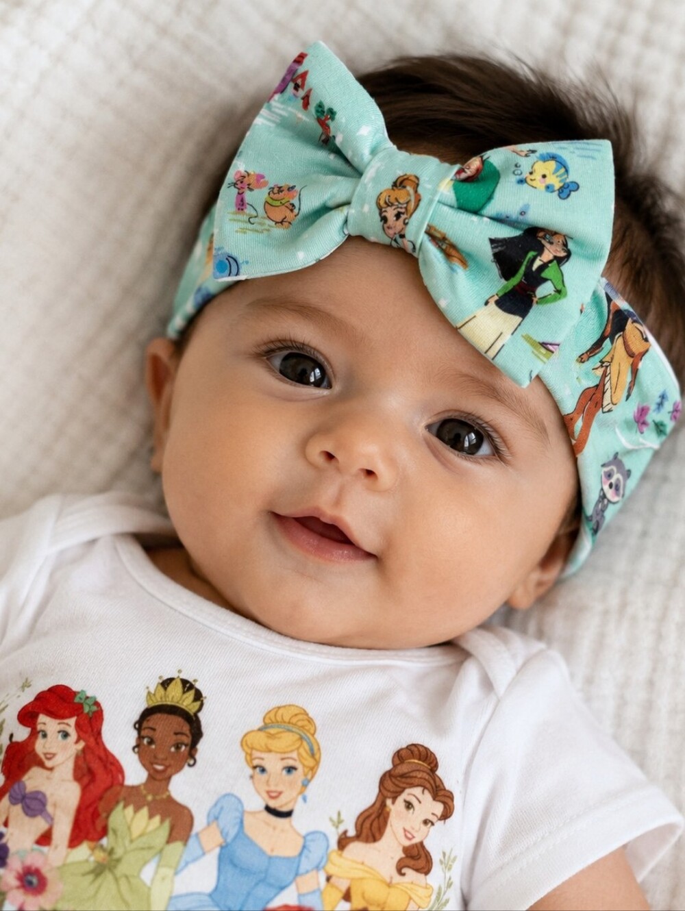 Little Sleepies x Disney Princess Dreams Luxe Bow Headband Newborn–3T 4T-8 Years